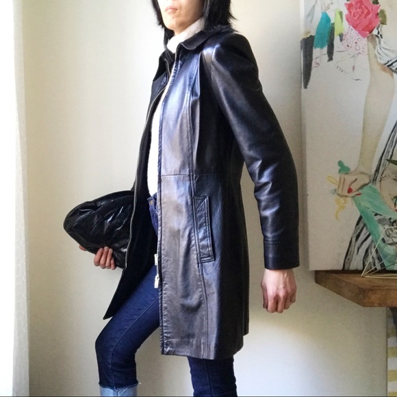 Danier 3/4 length leather jacket - Picture 2 of 15